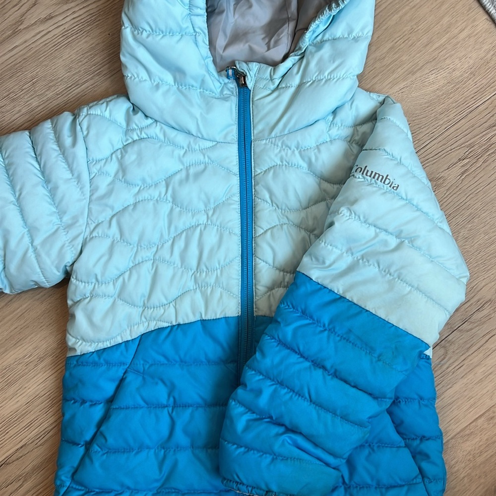 Columbia | Girls XXS | Two-Tone Blue Puffer Jacket